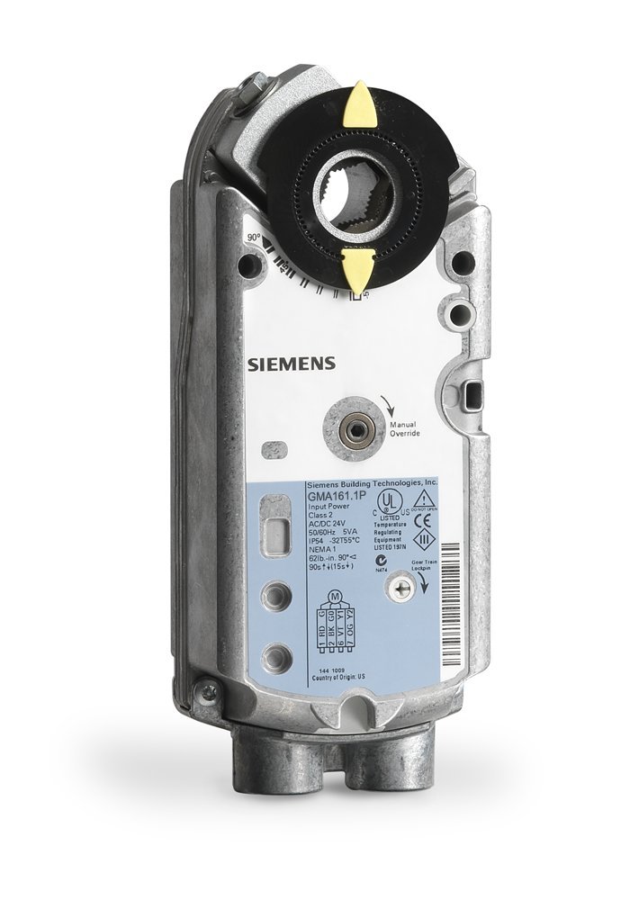 Siemens Spring Return Electric Damper Actuator, Modulating, Plenum